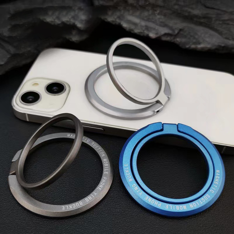 Phone Accessories Useful - Magnetischer Ring-Handyhalter, abnehmbarer, faltbarer Snap-Grip für