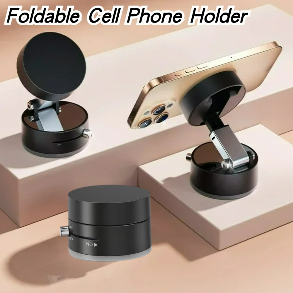 Phone Accessories Useful - Hochleistungs-Magnet-Vakuumhalter, faltbar, universeller Telefonständer für Auto,