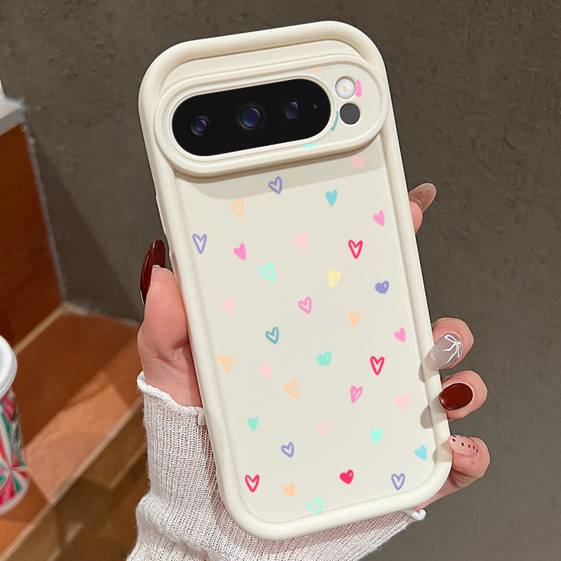 Bunte kleine Herzen weiche Hül – Google Pixel 9 Pro Bewertung und Preis